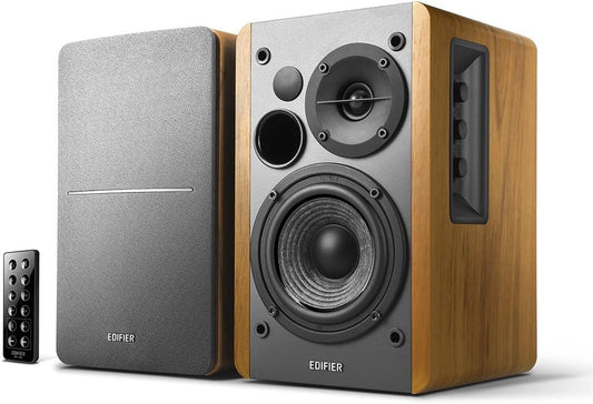Powered Bluetooth Bookshelf Speakers with Optical Input & Wireless Studio Sound