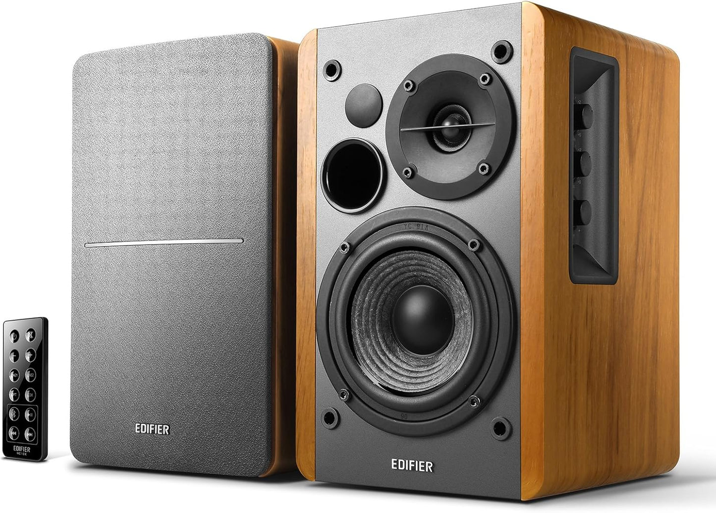 Powered Bluetooth Bookshelf Speakers with Optical Input & Wireless Studio Sound