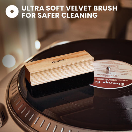4-in-1 Premium Vinyl Record Cleaning Kit – Velvet Brush, Cleaner Liquid, Stylus Gel & Duster