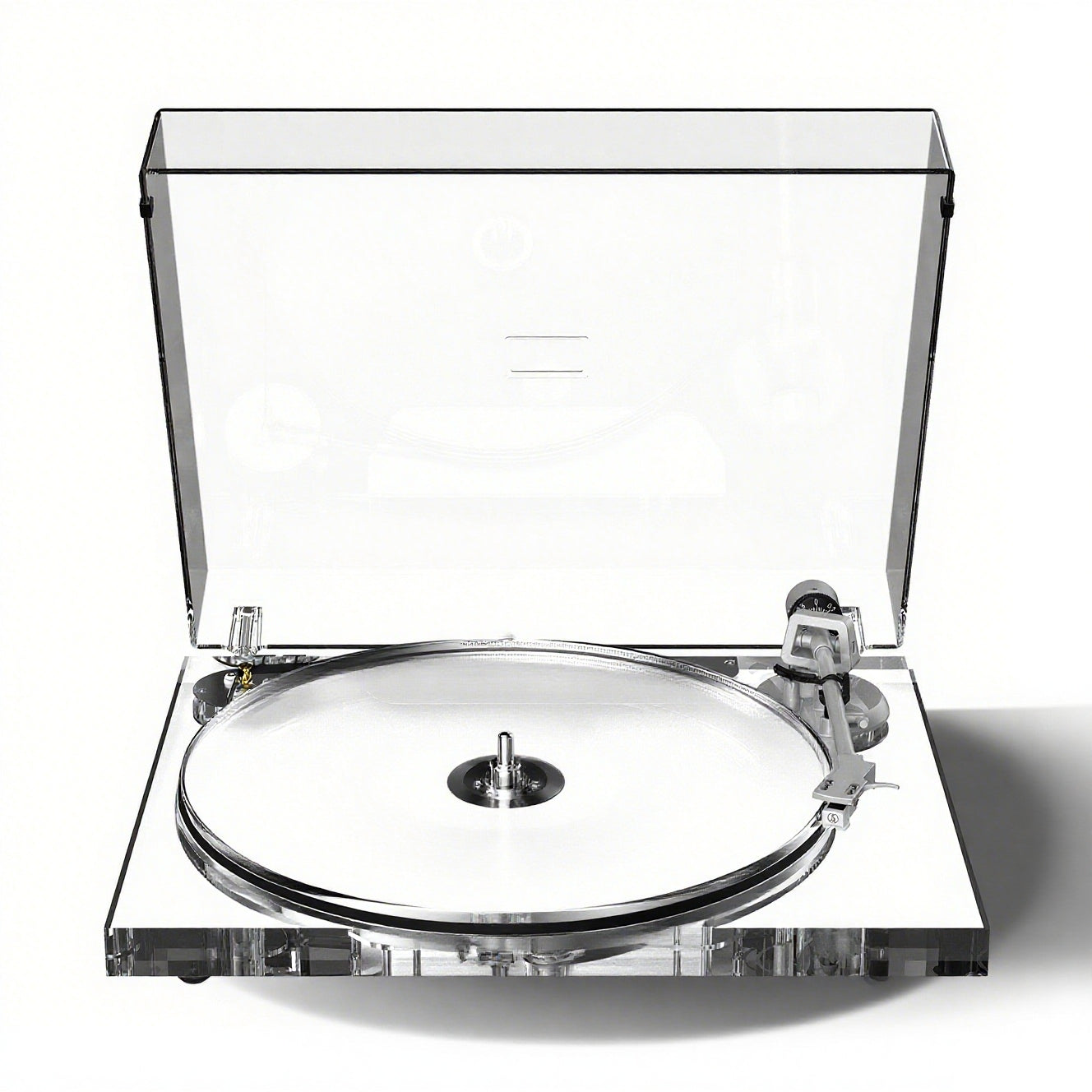 High-Fidelity Acrylic Bluetooth Turntable – Transparent Vinyl Playback
