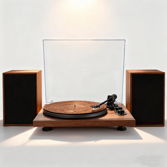 High-Fidelity Turntable with Bluetooth, LED Lighting & Premium Speakers