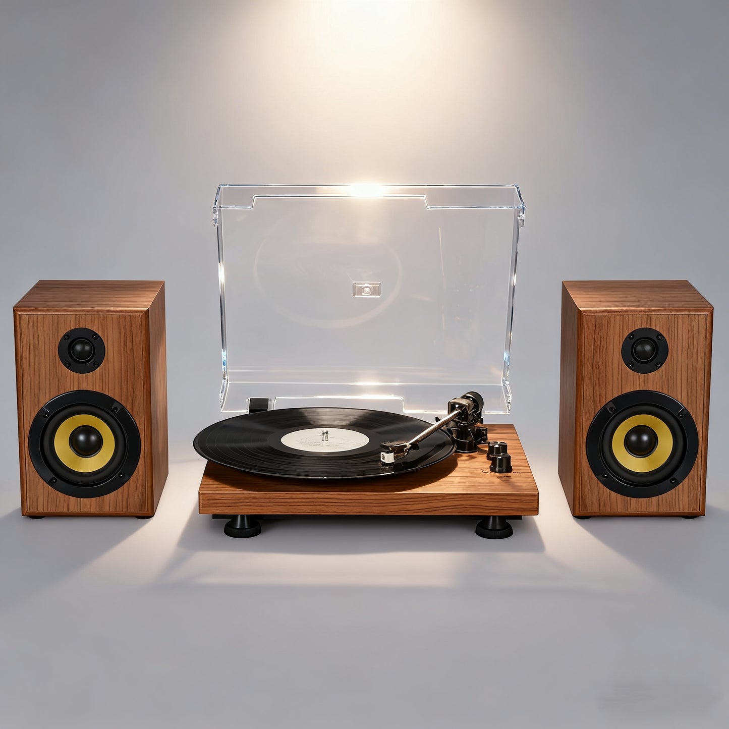High-Fidelity Turntable with Bluetooth & Speakers