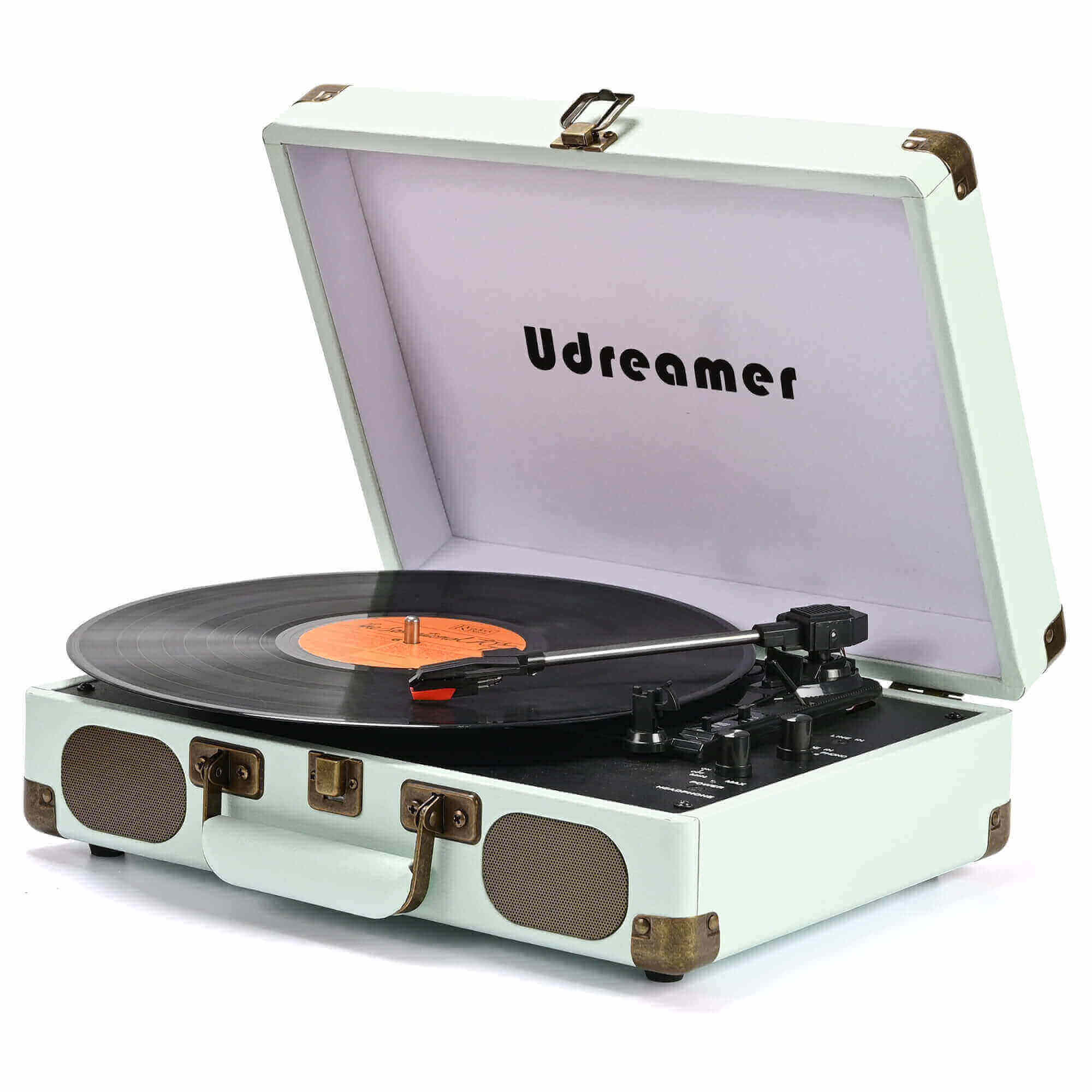 Suitcase Portable Vinyl Record Player, R619