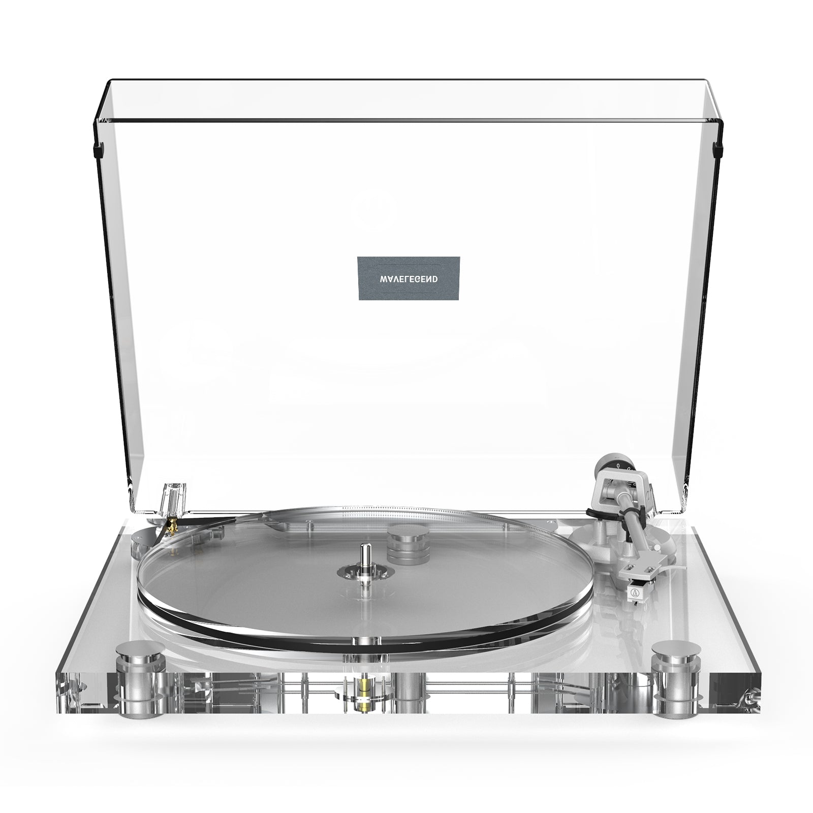 WAVELEGEND the Full Acrylic High Fidelity Bluetooth Vinyl Turntable ICE1