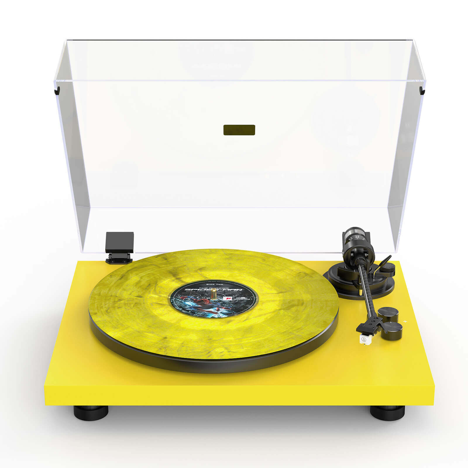 High-Fidelity Modern Bluetooth Turntable for Vinyl Lovers yellow