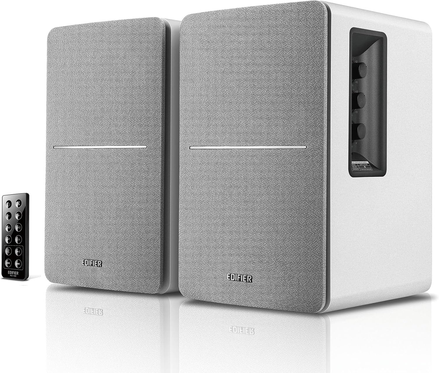 Powered Bluetooth Bookshelf Speakers with Optical Input & Wireless Studio Sound