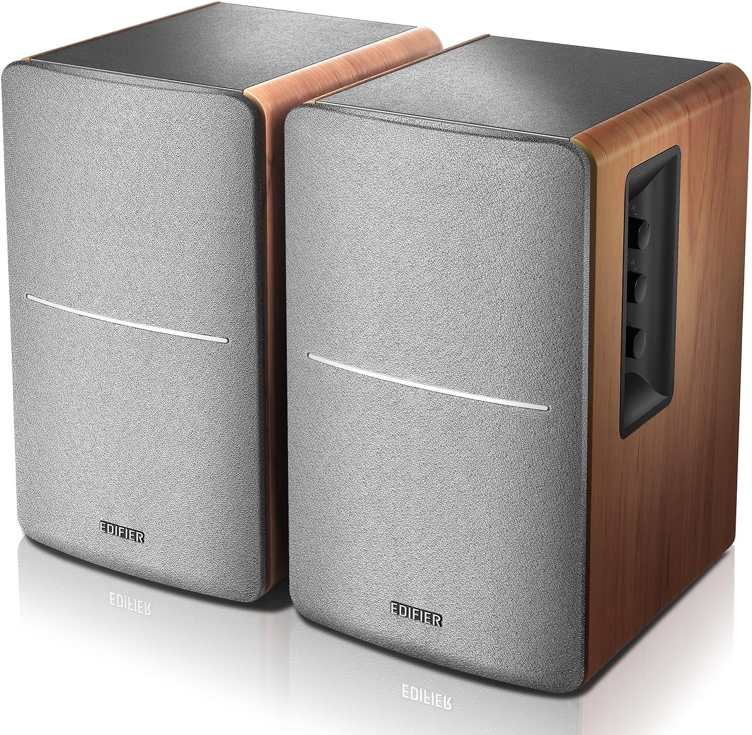 Powered Bluetooth Bookshelf Speakers with Optical Input & Wireless Studio Sound