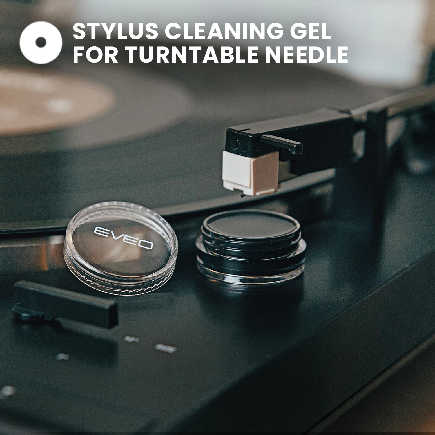 4-in-1 Premium Vinyl Record Cleaning Kit – Velvet Brush, Cleaner Liquid, Stylus Gel & Duster