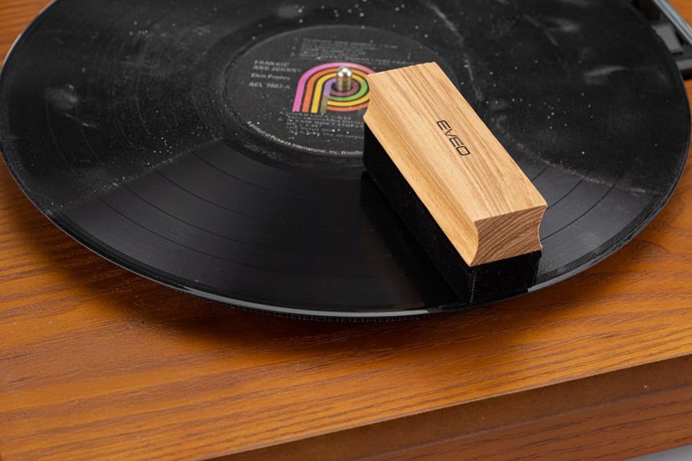 4-in-1 Premium Vinyl Record Cleaning Kit – Velvet Brush, Cleaner Liquid, Stylus Gel & Duster