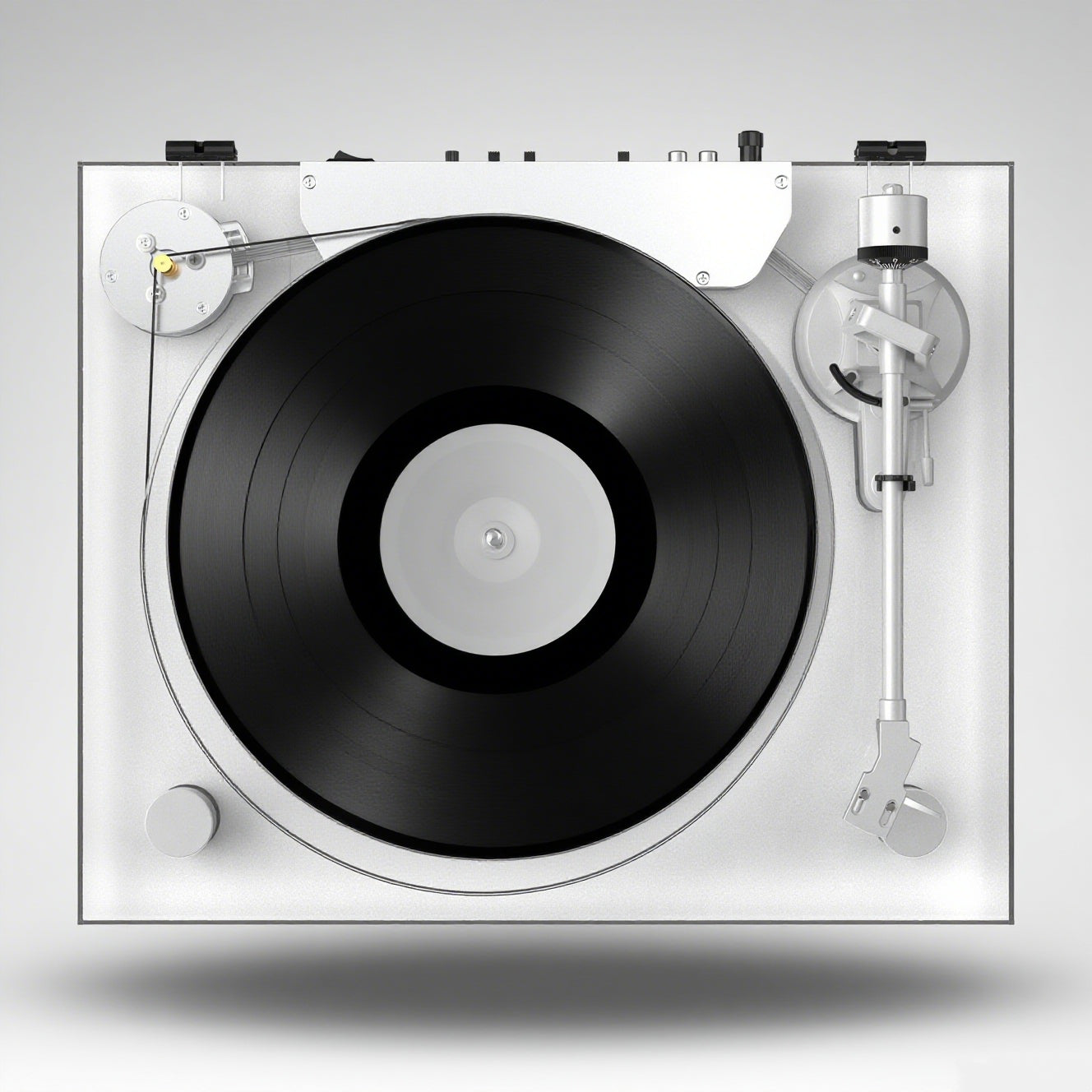High-Fidelity Acrylic Bluetooth Turntable – Transparent Vinyl Playback