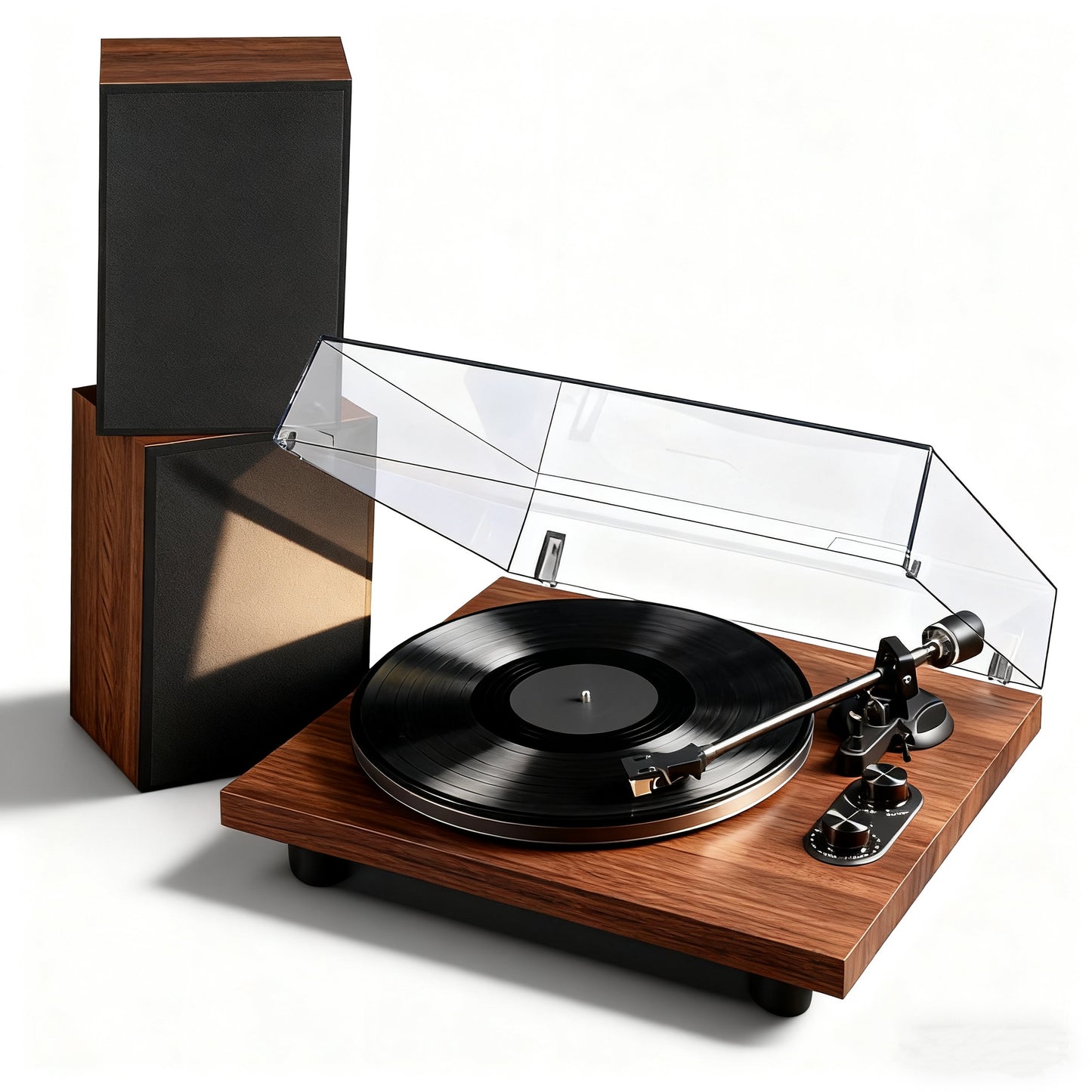 High-Fidelity Turntable with Bluetooth, LED Lighting & Premium Speakers