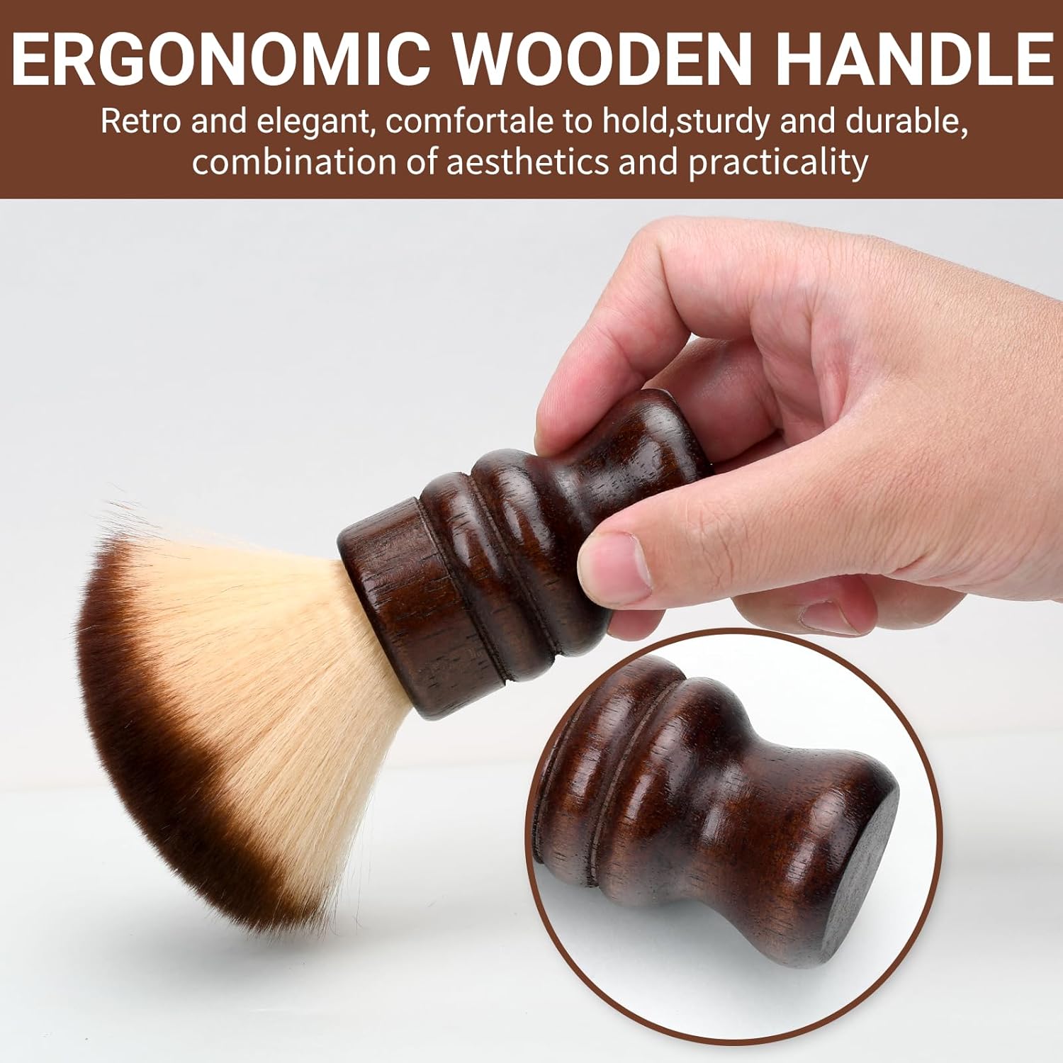2-in-1 Vinyl Record Cleaning Kit with Stylus Brush – Retro Wooden Handle, Anti-Static Microfiber Record Brush
