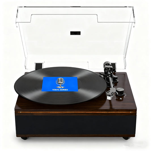Turntable with Bluetooth & Wooden Speakers