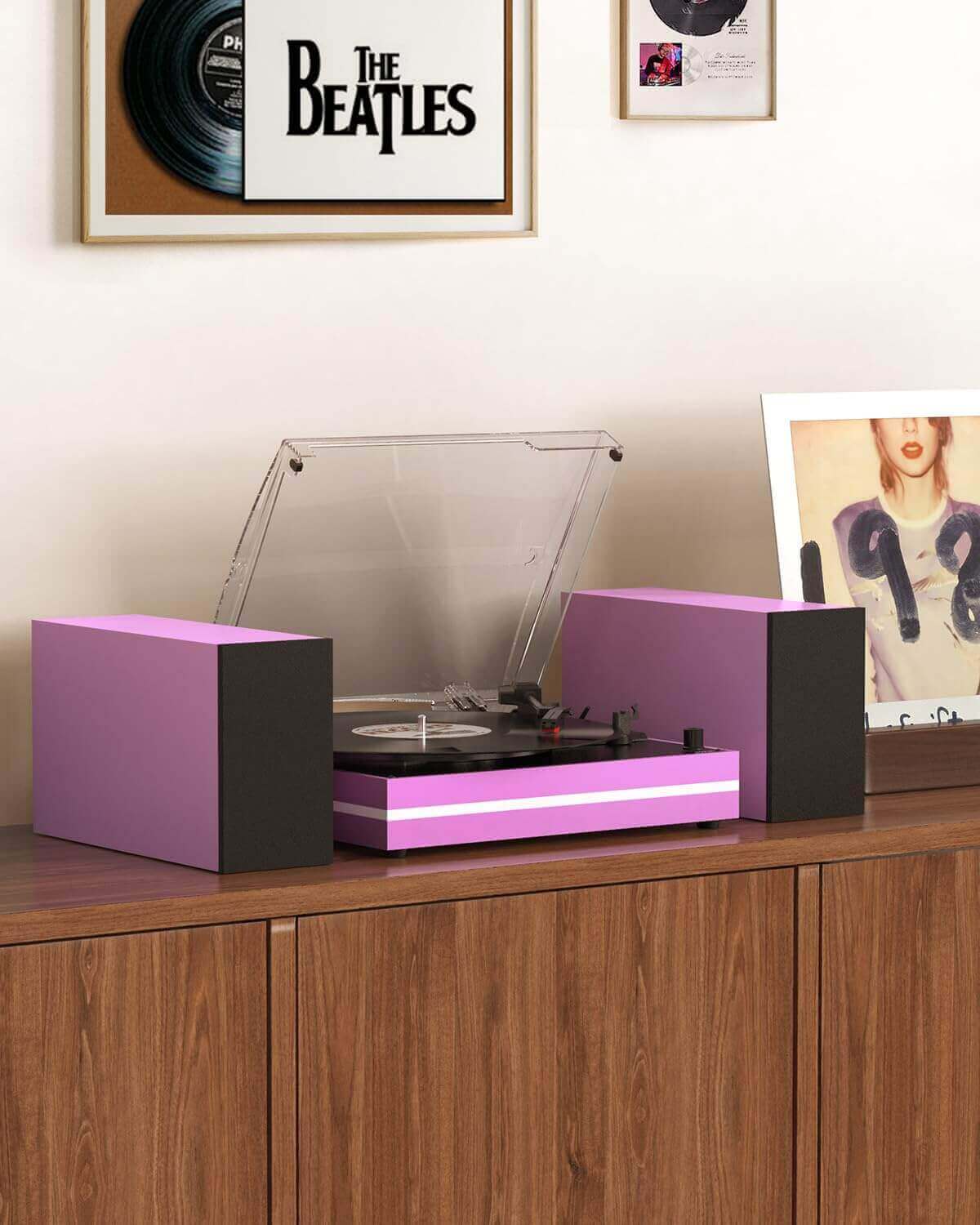 Vinyl Record Player with External Speakers, R612-1