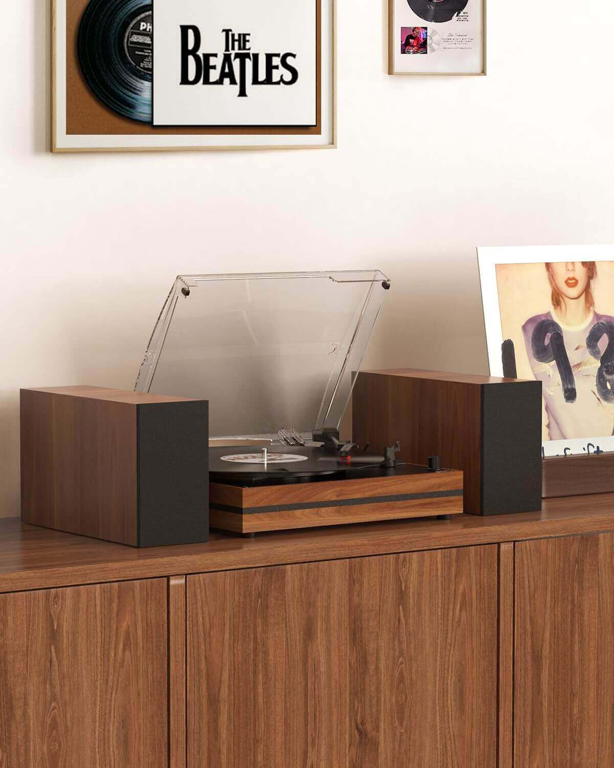 Vinyl Record Player with External Speakers, R612-1