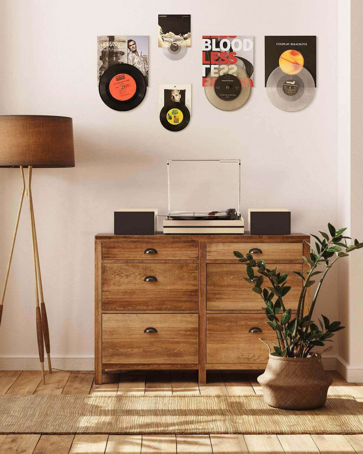 Vinyl Record Player with External Speakers, R612-1